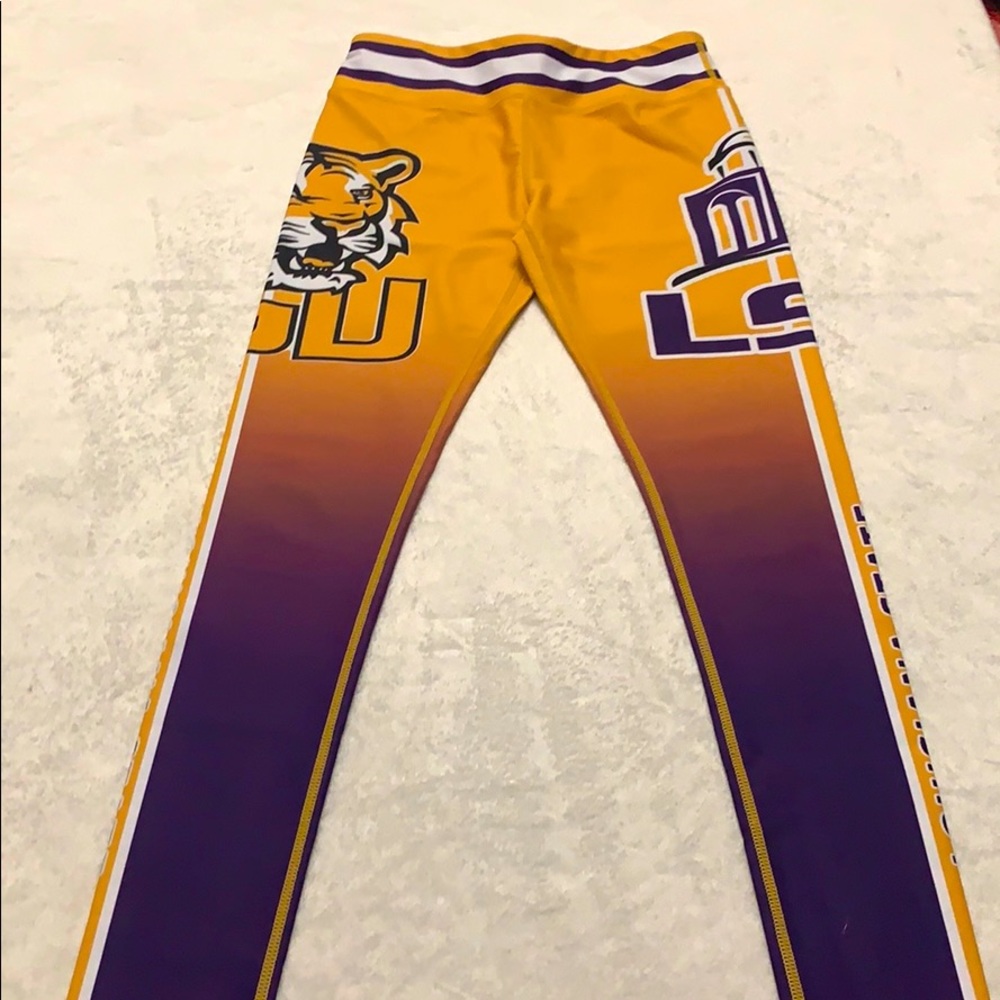 LSU Leggings / Purple & Gold - Tigers
